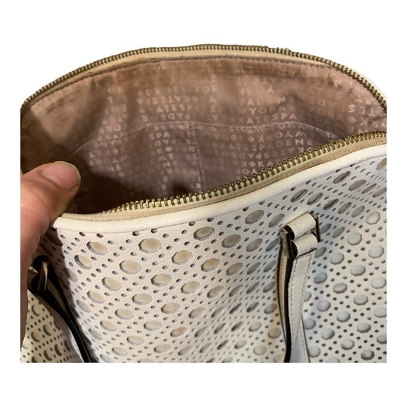 Kate Spade Newbury Lane Caning White Bag - Picture 12 of 16